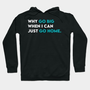 Why go big when i can just go home Hoodie